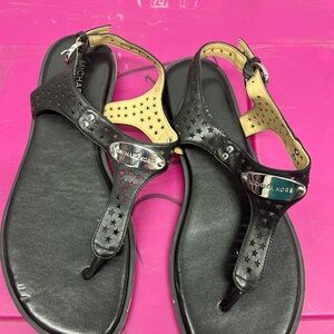 Michael Kors Black Star-Studded Sandals